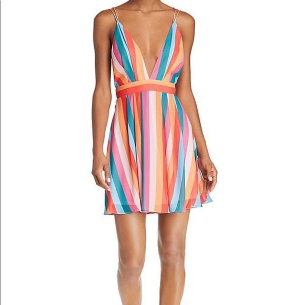 Rainbow Striped Dress
